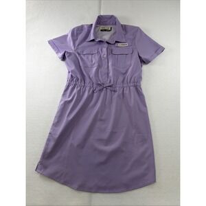 Magellan Outdoors Girls' Classic Fit  Fishing  Shirt Dress Lilac Size‎ XL -16